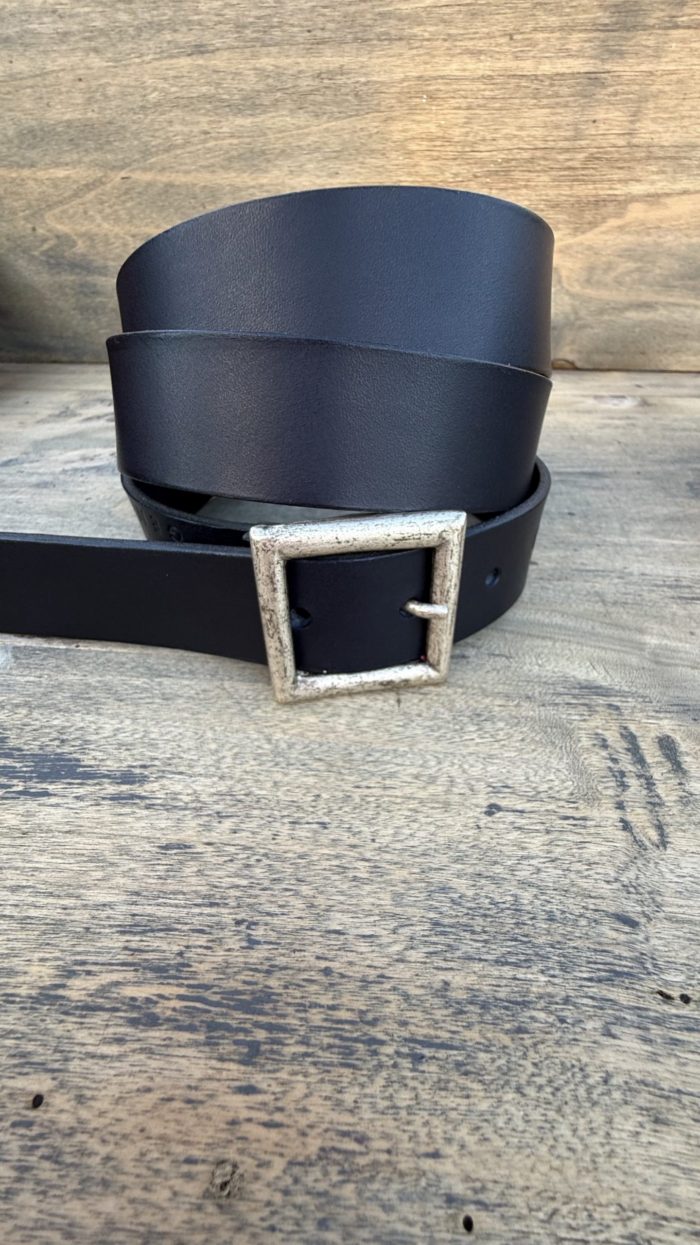 La ceinture CARRÉ bleu marine 30 mm – Image 2