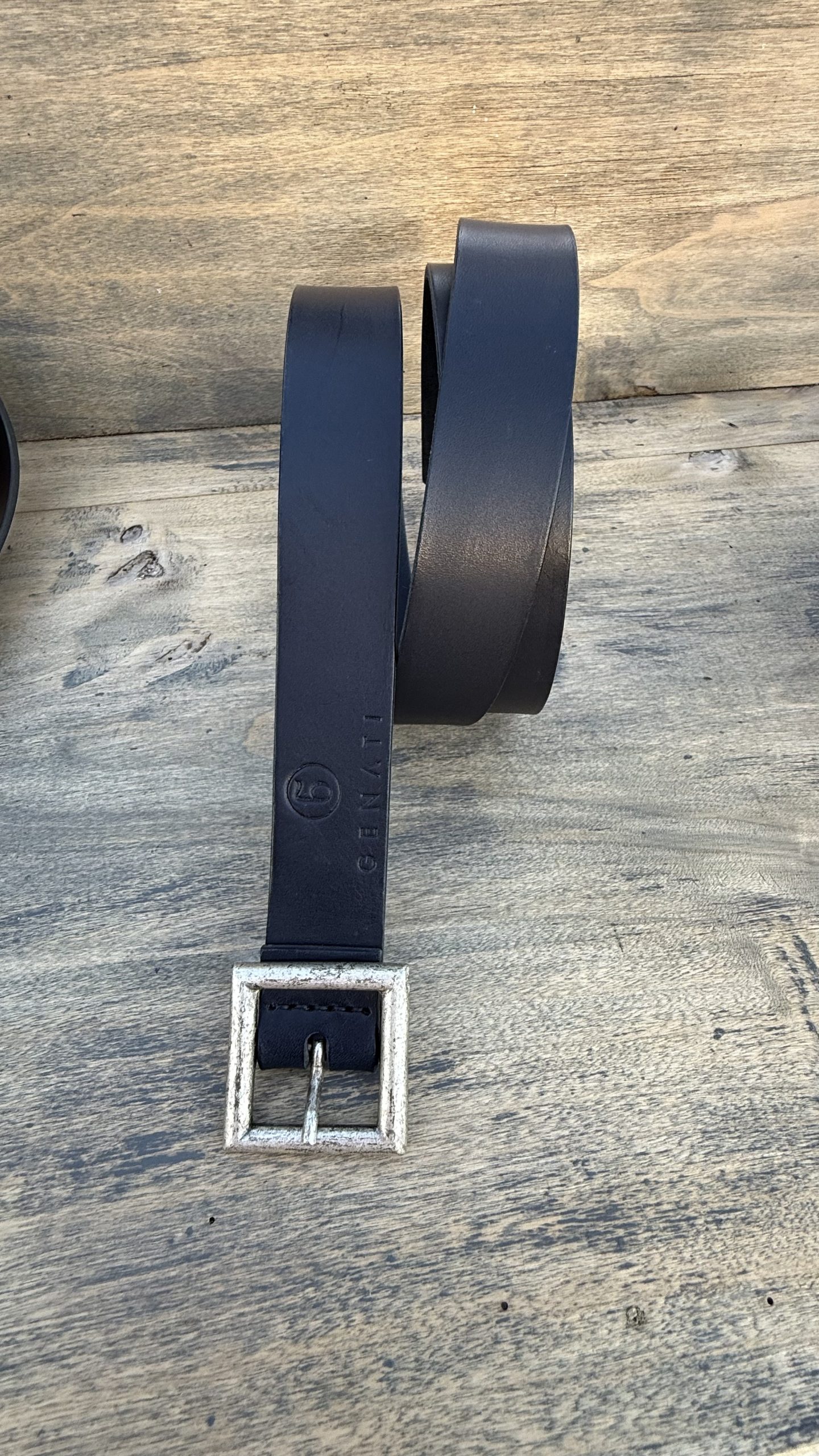La ceinture CARRÉ bleu marine 30 mm – Image 4