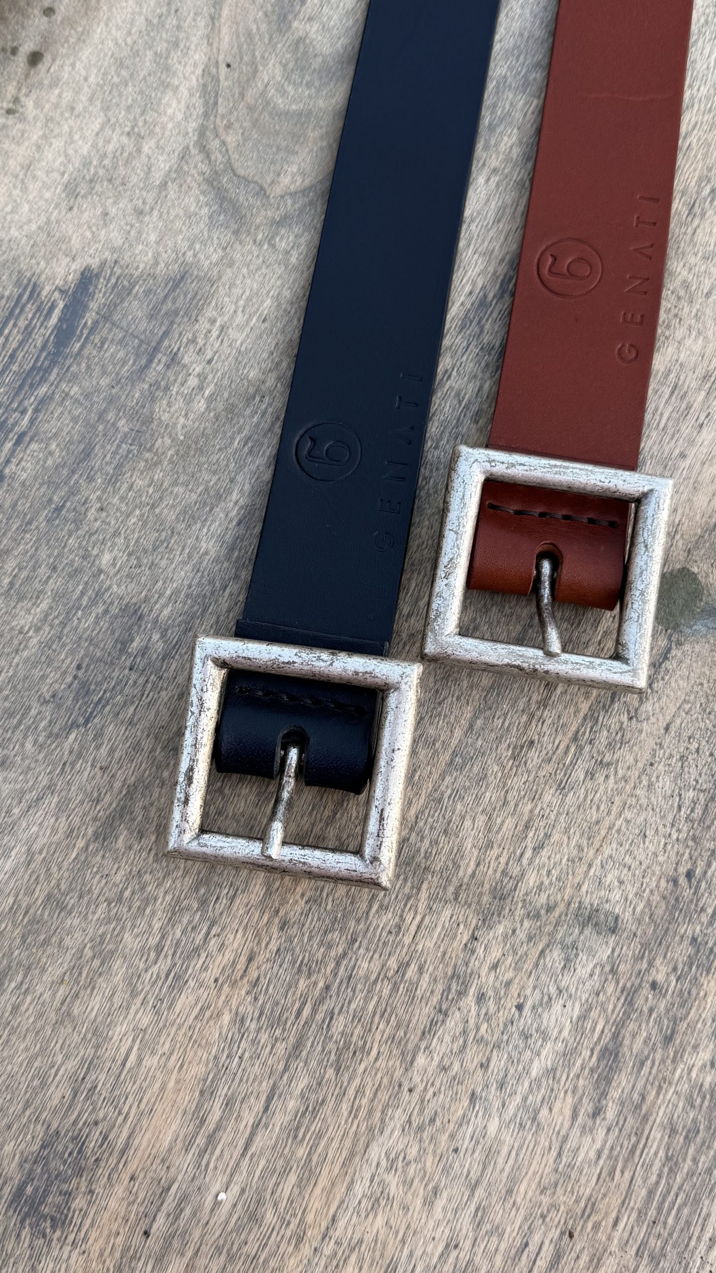 La ceinture CARRÉ bleu marine 30 mm – Image 5