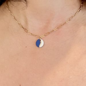 Collier ras du cou en porcelaine Flocon d’Océan